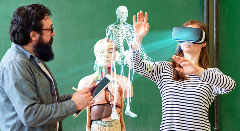 Virtual reality enhances education